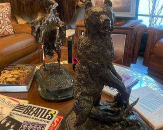 bronzes including a Remington and a 1905 Bear bronze in tribute to the Russian Emperor!