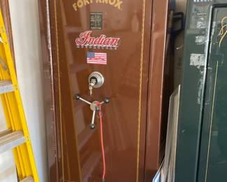 IN GREA CONDITION, THIS SAFE CAN HOLD ANYTHING FROM RIFLES TO FAMILY AIRLOOMS! FIREPROOF AND THIEF PROOF!