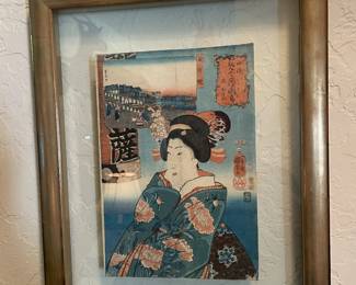 JAPANESE FRAMED ART...