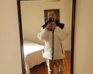 Guilt Wood French Style Wall Mirror Early 20th Cent. 