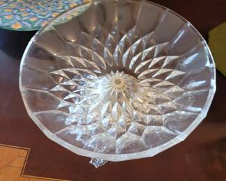 Crystal Pedestal Cake Plate