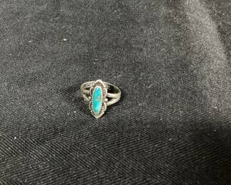Sterling and turquoise ring