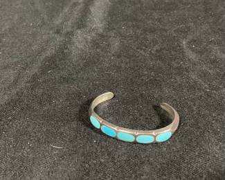 Sterling and Turquoise Bracelet 