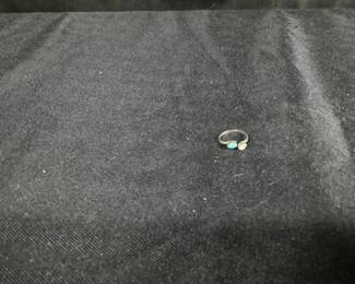 Sterling and Opal Ring