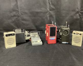 Vintage transistor  radios and Walkie talkies 