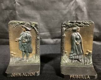 Bradley and Hubbard Pilgrim Bookends