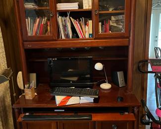 Desk with book shelves