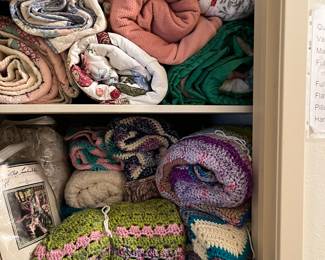 Handmade afgans, quilts, comforter sets
