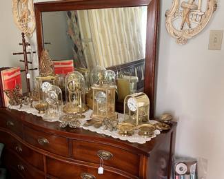 Duncan Phyfe dresser and mirror, lots of brass