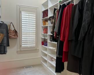 St John and designer clothing,  leather coats