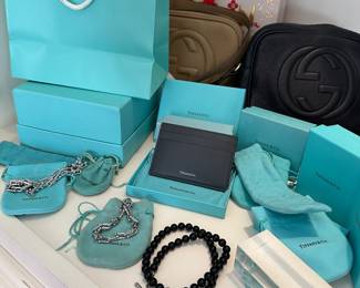 Tiffany & Co jewelry prices start at $500 + . Pricing firm by estate. 