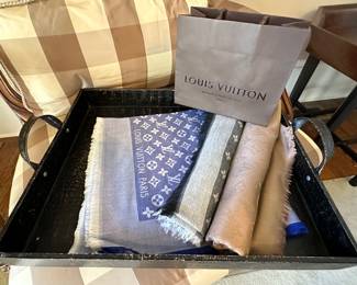 Louis Vuitton lightweight large scarves 