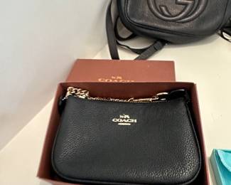 Coach leather mini wallet 