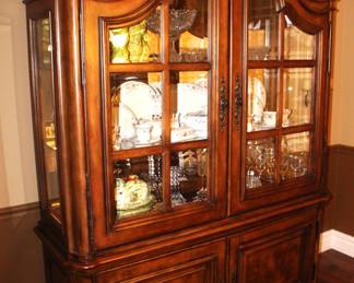 Pulaski Furniture China Hutch.                                                    BUY IT NOW!   $875.00                                                                        68" W x 21 1/2" D x 94" H.              