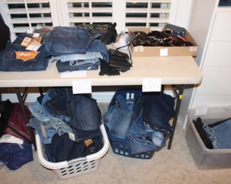 Mens' jeans sizes are 34 x30 and larger.  