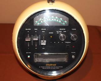 Vintage Weltron 2001 8 Track Player-ATomic Radio  AM/FM Space Ball Radio.                                                              (radio works, tape player does not work)(sold as-is)            $100.00