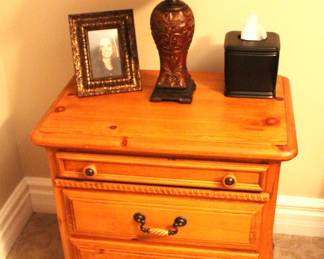 TimberCrest Nightstand.                                                                      BUY IT NOW!  $200.00                                                                          18" D x 27" W x 26 1/2" H.