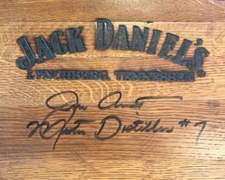 Jack Daniels Whiskey Barrel Signed by Master Distiller.
