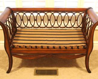 Bench with Padded Seat.                                                                      BUY IT NOW!  $275.00                                                                      48" W X 18" D x 32" H.