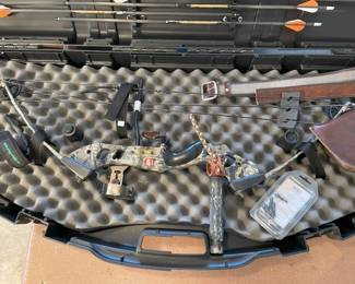 PSE Spyder Compound Bow-Arrows-Case & Misc.