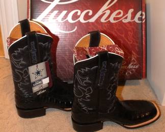 Dallas Cowboy, Lucchese, new with tags and box boots.