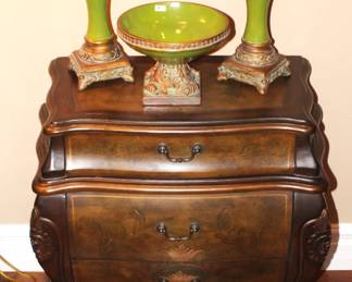 Pair of Bombay Chests.                                                                                             BUY IT NOW!  $175.00  Each.                                                                  27" W x 16 1/2" D x 28" H.    