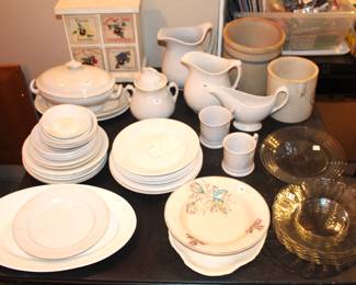 Ironstone china and other vintage items.