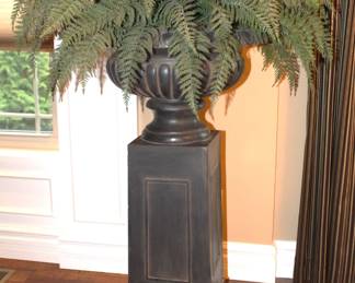 Pedestal with Fern.                                                                                 BUY IT NOW! $175.00                                                                      15" x 15" x 58" H.