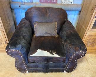 Cowhide chair