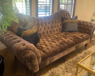 Horchow  Velvet Sofa