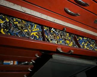 Tool box & assorted tools