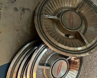 Vintage hubcaps 