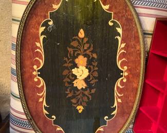 Nice inlaid wood tray 