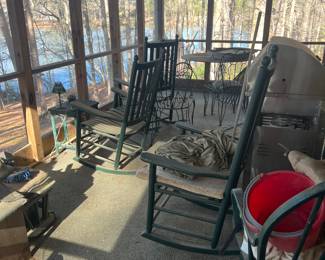 Porch rockers and patio items 