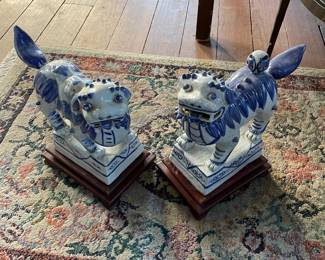 Pair of Antique Chinese Foo Dogs, Price $975