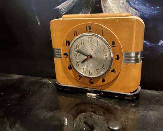 Art Deco Clock, $250