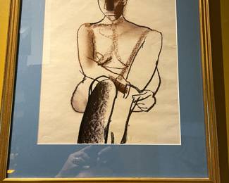 Original signed Kostiore. Pastel on Paper. $275