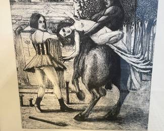 "Road to Damascus" M. Waker 1992 Etching. Price $250