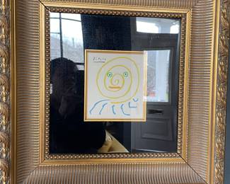 Pablo Picasso Color Lithograph, Signed in Plate. $1200