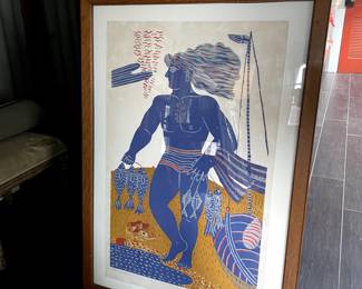 Alekos Fassianos (1935-2022) Silk Screen 1960's. $5600