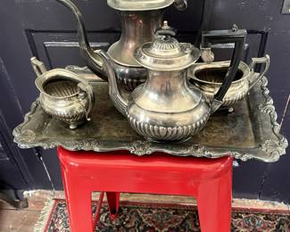 4-PieceSilver Tea Service, Sheffield. $2550