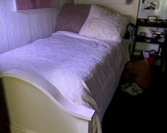 Single Wooden Twin Bed with Mattress, $695