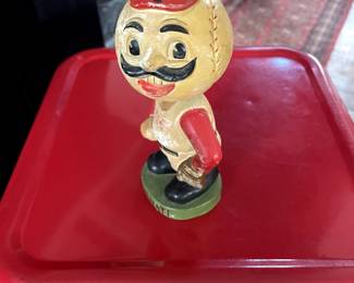 Highly Collectable Antique Cincinnati Reds Bobble Head Mascot. $460