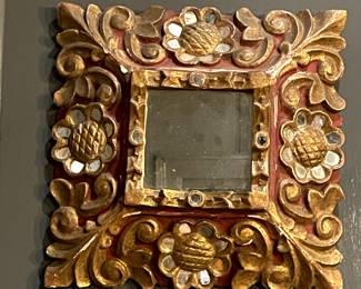Ornate Antique South American Mirror. Price $375