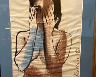 Original signed Kostiore. Pastel on Paper. $275