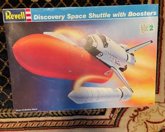 Vintage Revell model "Discovery Space Shuttle with Boosters"