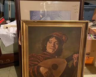 "The Lute Player" print