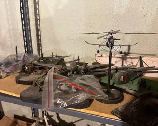 Vintage airplane models