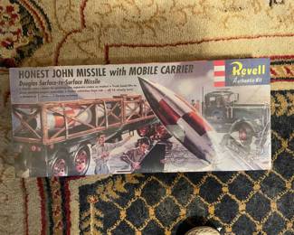vintage revell model "Honest John Missile with Mobile Carrier"