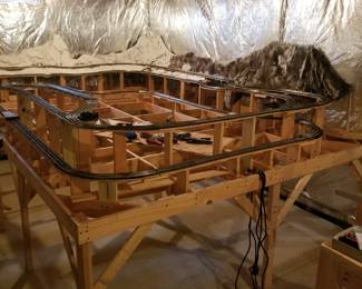 Expansive model train layout
